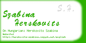 szabina herskovits business card